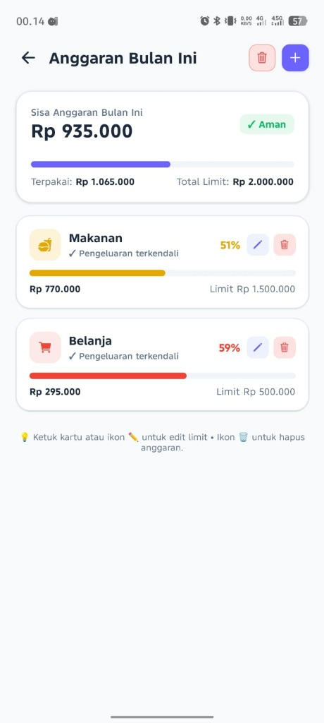 Batas Anggaran Bulanan SakuGo v2.7.3