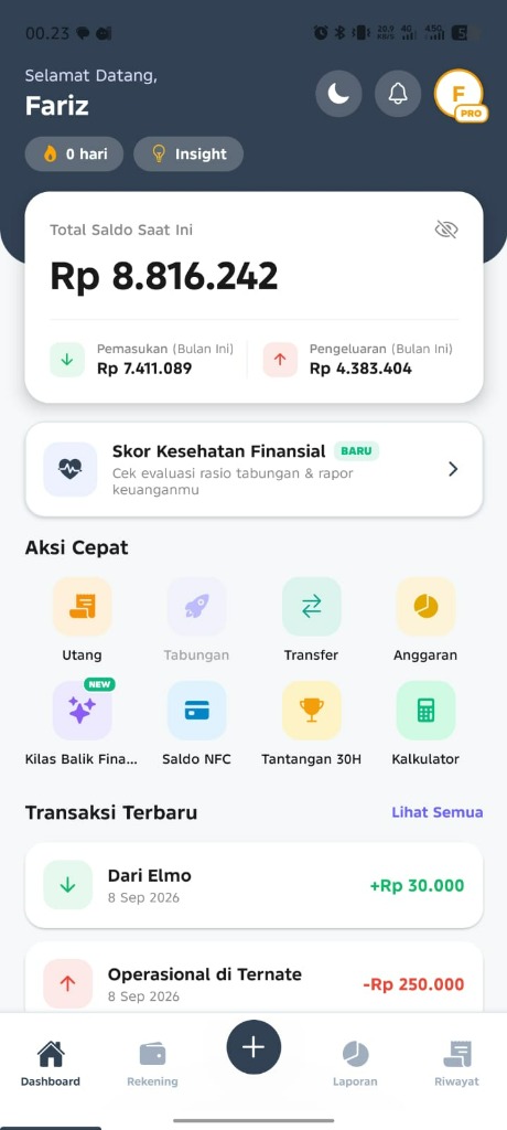 Beranda Utama SakuGo PRO v2.7.3