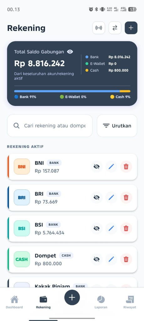 Kelola Multi Rekening dan E-Wallet SakuGo v2.7.3